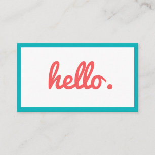 fun trendy colourful Business Card