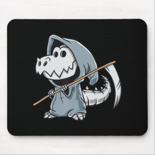 Fun TRex Skeleton Dino Grim Reaper Dinosaur Hallow Mouse Mat