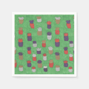 Fun Tropical Pineapple Paper Napkins