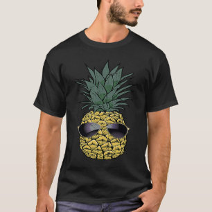 Fun Tropical Pineapple Sunglasses PJ Boy Girl Men T-Shirt