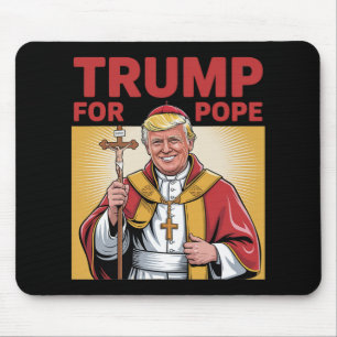 Fun Trump For Pope Gear Catholic Vatican Republica Mouse Mat