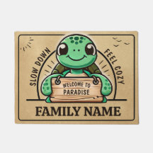 Fun turtle design, adaptable, for warm families