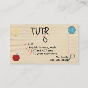 Fun Tutor Business Card