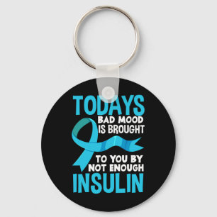 Fun Type 1 2 Diabetic T1d T2d Insulin Diabetes Awa Key Ring