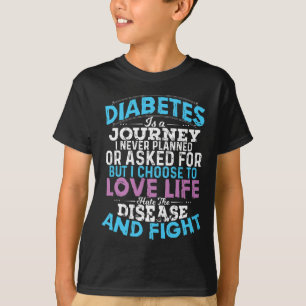 Fun Type 1 Diabetes T1d Diabetic Awareness Women M T-Shirt