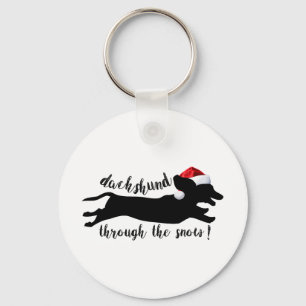 Fun Typography Christmas Key Ring