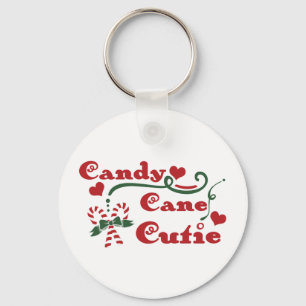 Fun Typography Christmas Key Ring