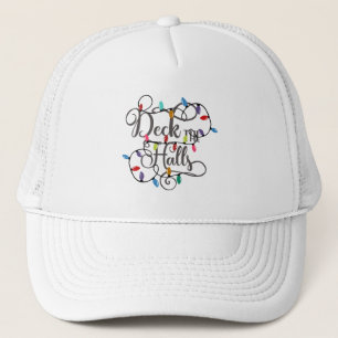 Fun Typography Christmas Trucker Hat