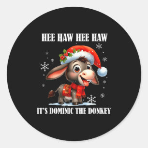Fun Ugly Christmas Traditions Celebration Funny Ch Classic Round Sticker