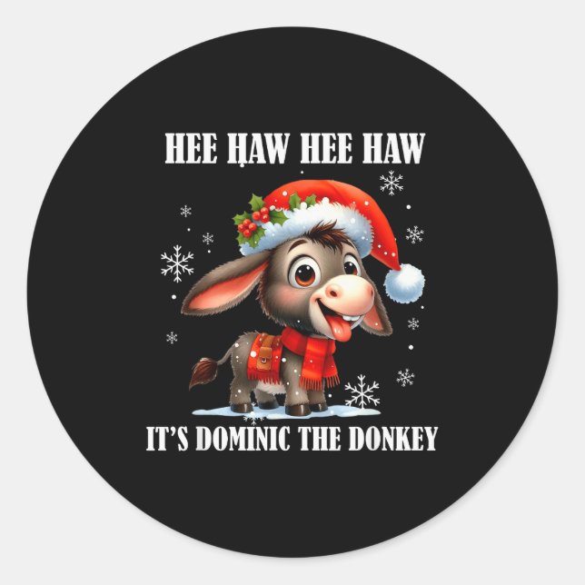 Fun Ugly Christmas Traditions Celebration Funny Ch Classic Round Sticker (Front)