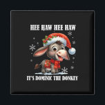 Fun Ugly Christmas Traditions Celebration Funny Ch Magnet<br><div class="desc">Fun Ugly Christmas Traditions Celebration Funny Christmas Italian Christmas Donkey Dominic</div>