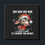 Fun Ugly Christmas Traditions Celebration Funny Ch Magnet<br><div class="desc">Fun Ugly Christmas Traditions Celebration Funny Christmas Italian Christmas Donkey Dominic</div>