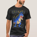 Fun Ugly Hanukkah Sweater Menorasaurus Rex Dinosau<br><div class="desc">Fun Ugly Hanukkah Sweater Menorasaurus Rex Dinosaur Menorah</div>
