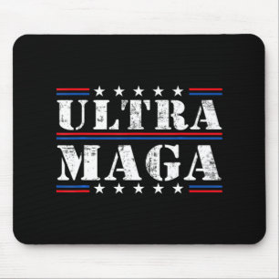 Fun Ultra Maga Vintage American Flag Ultra-Maga Re Mouse Mat