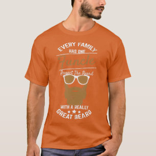 Fun Uncle Gift Funcle Shirt Respect The Beard The