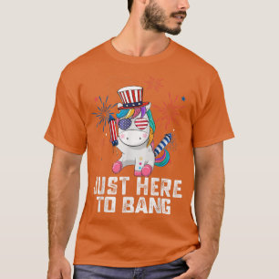 Fun Unicorn Fourth of July 4th of July Im Just Her T-Shirt