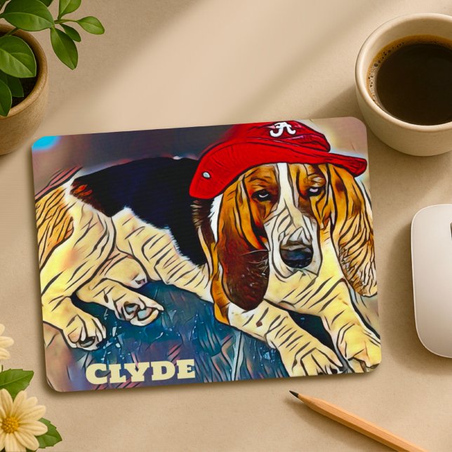 Fun Unique Custom Clyde Dog  Mouse Mat (Creator Uploaded)