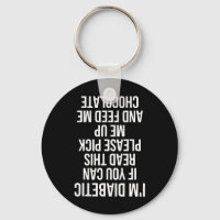 Fun Upside Down Diabetic Quote Type 1 Gift Passed