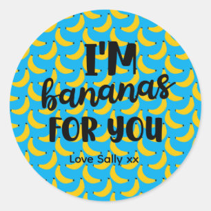 Fun Valentine Favor for Friends, Classmates & Coup Classic Round Sticker