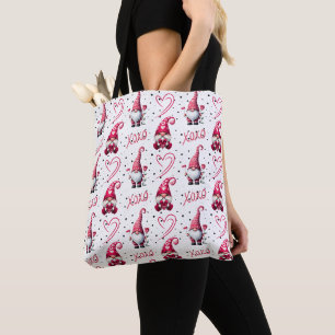Fun Valentine Gnome Tote Bag