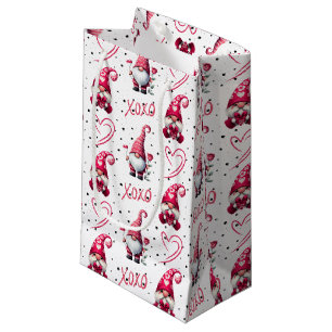 Fun Valentine's Gnomes Small Gift Bag