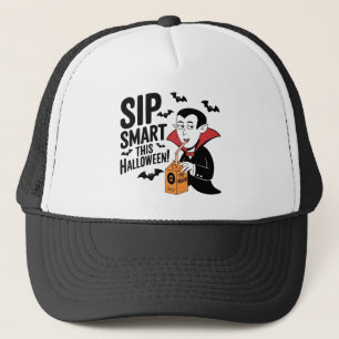 Fun Vampire-Themed Halloween Design Trucker Hat