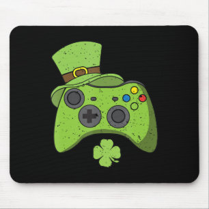 Fun Video Game Console St Patricks Day Kids Gamers Mouse Mat