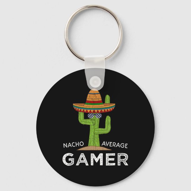 Fun Video Game Player Humor Gaming Saying Funny Ga Key Ring (Front)