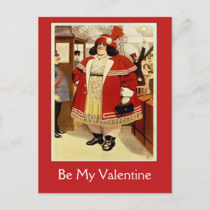 Fun Vintage Circus Poster Valentine Card