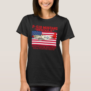 Fun vintage P 51 Mustang tee perfect for flying ai