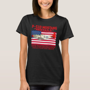 Fun vintage P 51 Mustang tee perfect for flying ai