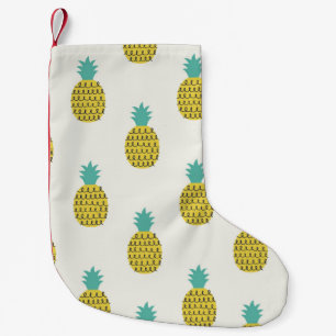 Fun Vintage Pineapple Seamless Illustration. Small Christmas Stocking