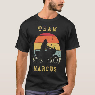 Fun Vintage Retro Sunset Marcus Motorcycle Biker R T-Shirt