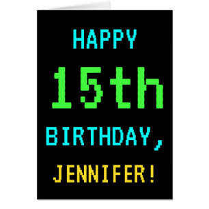 Fun Vintage/Retro Video Game Look 15th Birthday