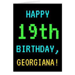 Fun Vintage/Retro Video Game Look 19th Birthday