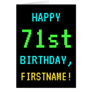 Fun Vintage/Retro Video Game Look 71st Birthday