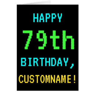 Fun Vintage/Retro Video Game Look 79th Birthday