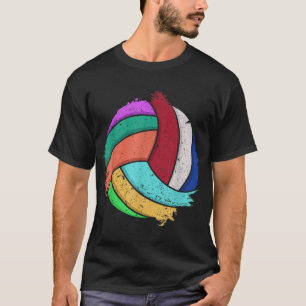 Fun Volleyball Art For Boys Girls Women Volleyball T-Shirt