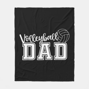 Fun Volleyball Dad Volleyball Father Player Lover  Fleece Blanket