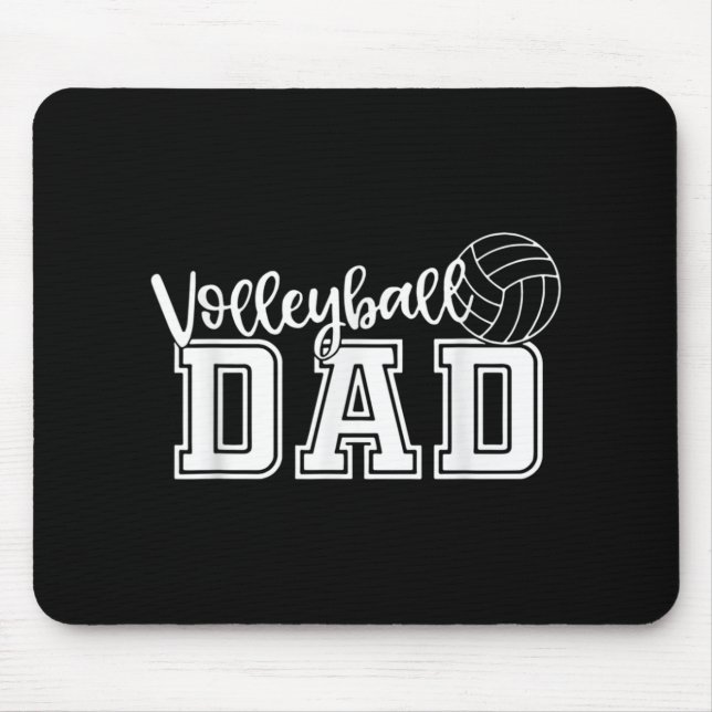 Fun Volleyball Dad Volleyball Father Player Lover  Mouse Mat (Front)