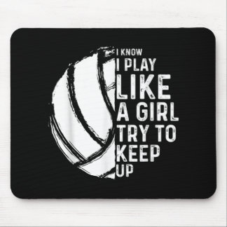 Fun Volleyball Design Girls Women Youth Teen Sport Mouse Mat