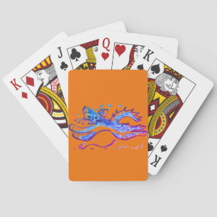 Fun Water Cat leaping Jumbo Index playing cards