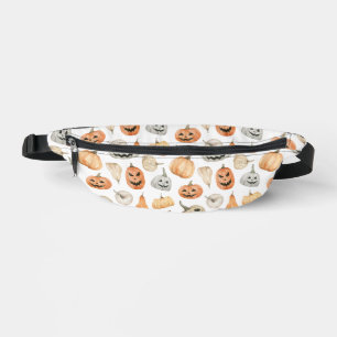 Fun Watercolor Pumpkin Pattern Bum Bags