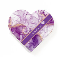 Fun Watercolor Purple Background with Golden Foils