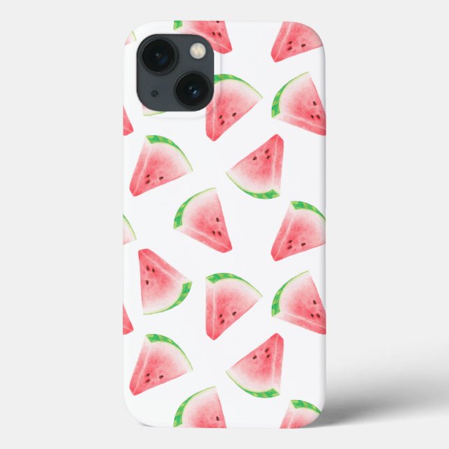 Fun Watercolor Watermelon  PatteiPhone / iPad case (Back)