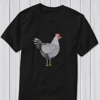 Fun Watercolor Wyandotte Chicken Poultry T-Shirt