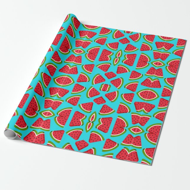 fun watermelon pattern  wrapping paper (Unrolled)