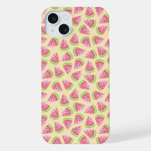 Fun Watermelon Patterned iPhone 15 Plus Case