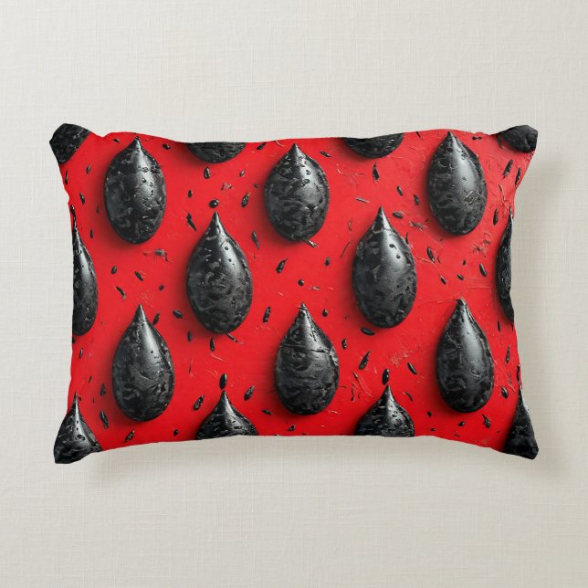 Fun Watermelon Seeds Bright Summer 🍉 Decorative Cushion (Front)