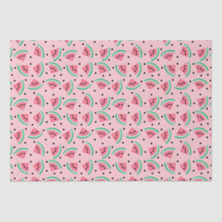 Fun Watermelon Slice Pattern Summer Vibes Tissue Paper